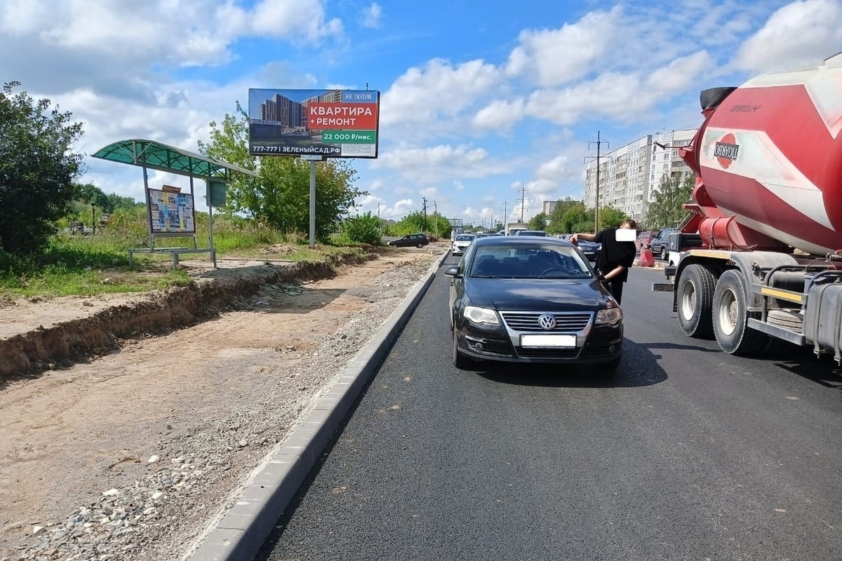 Авария в Рязани вчера на Новоселов