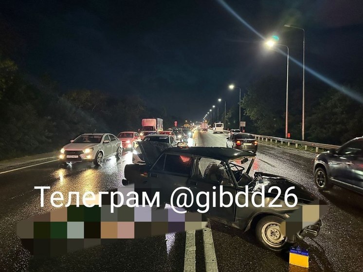 Один человек погиб и трое ранены в ДТП на въезде в Минеральные Воды