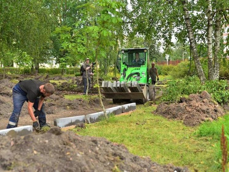 На территории новгородской школы реализуется проект «Классик-парка «Школьно!»