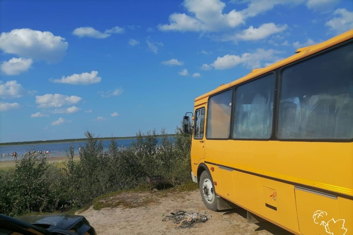 К заполярному пляжу в НАО запустили бесплатный автобус