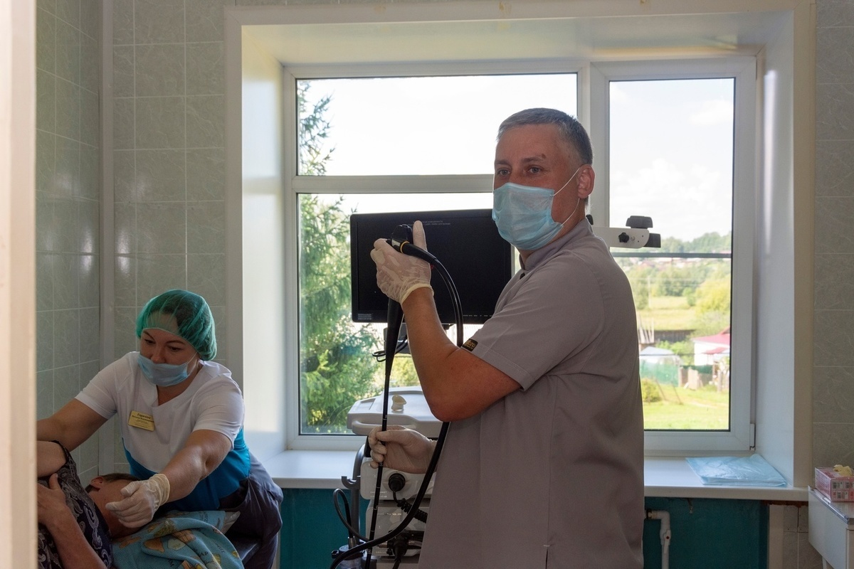 В районной больнице Костромской области первых пациентов обследовали на новом фиброгастроскопе