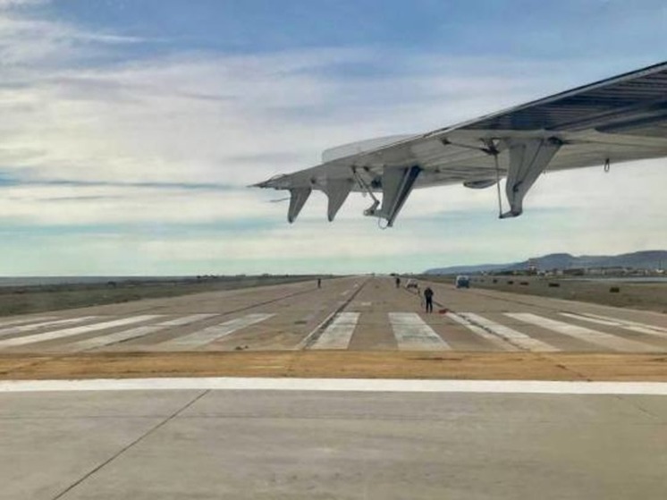 В аэропорту Певека завершили реконструкцию взлётно-посадочной полосы