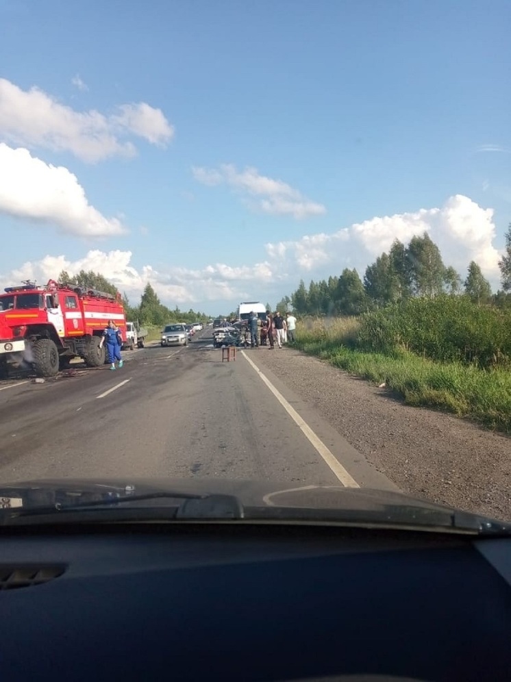 Страшное ДТП с двумя погибшими в Тверской области: один автомобиль сгорел, другой вылетел в кювет