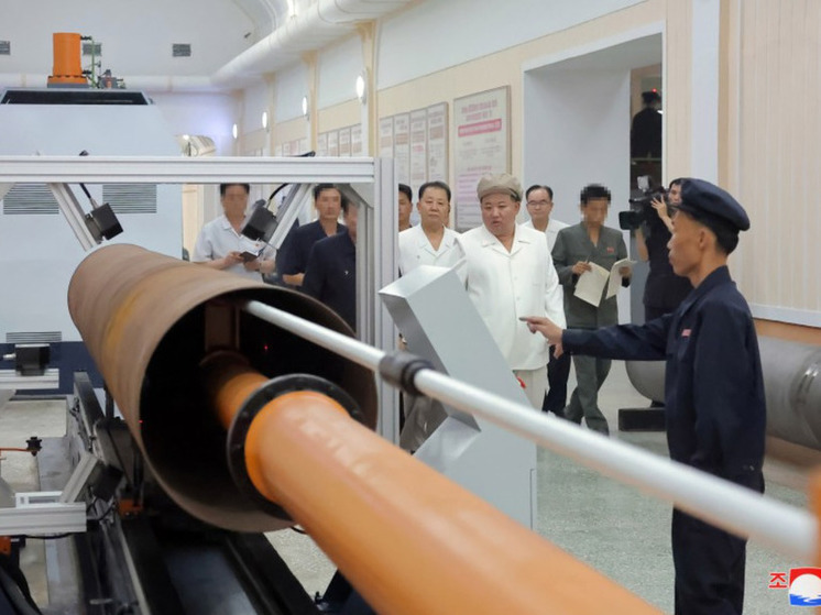 Лидер КНДР Ким Чен Ын проинспектировал заводы по выпуску снарядов и двигателей для беспилотников
