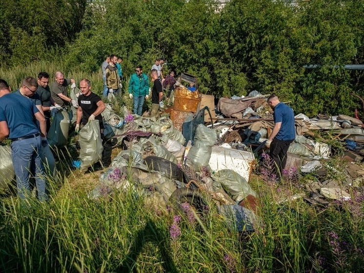 «Экология внутри»: в Салехарде 200 человек собрали 3 самосвала мусора