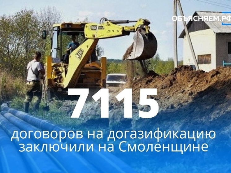 На Смоленщине по программе «Догазификации» газ подвели почти к 5000 участков