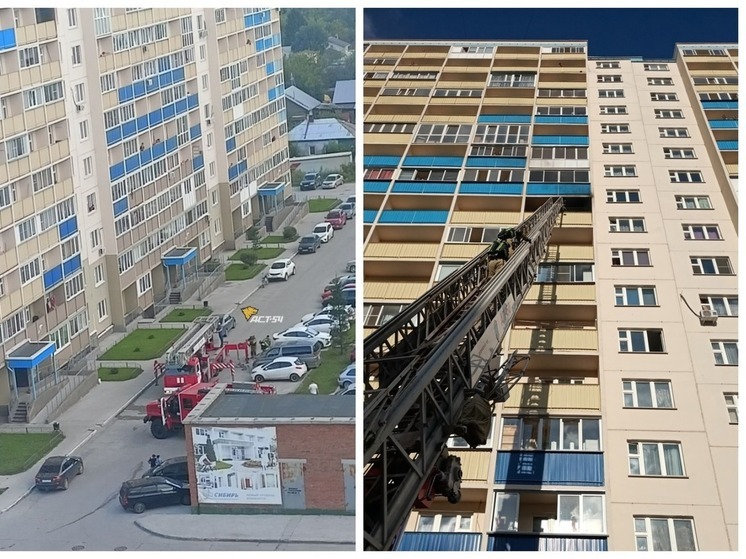 В Новосибирске из-за брошенного окурка  загорелся балкон в 17 этажном доме