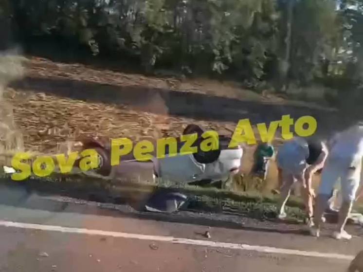 Машина перевёрнута: в Пензенской области произошло жесткое ДТП