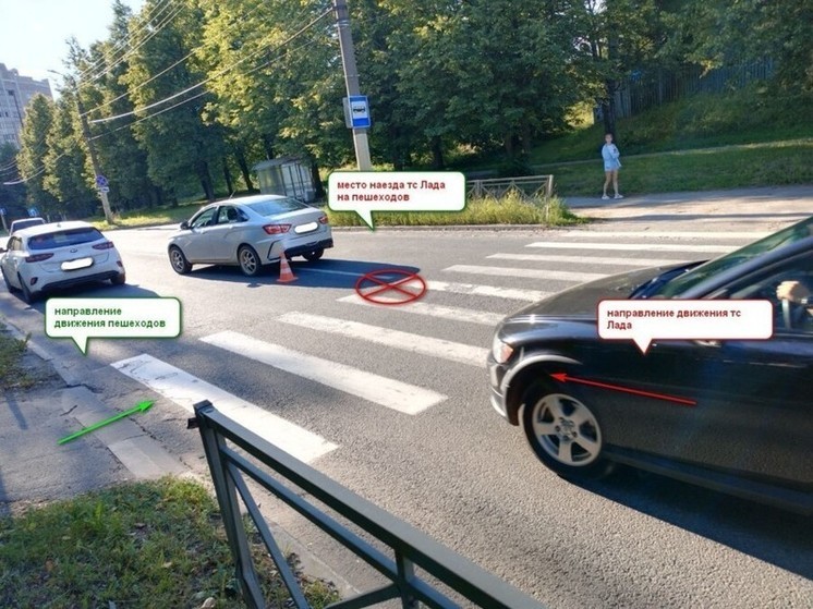 В Костроме трое подростков попали под колеса авто на переходе