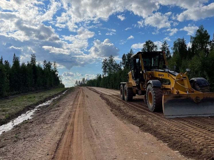 В Поморье проходит ремонт региональной дороги Карпогоры – Сосновка – Нюхча