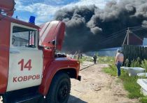 Крупный пожар произошел во Владимирской области в Ковровском районе