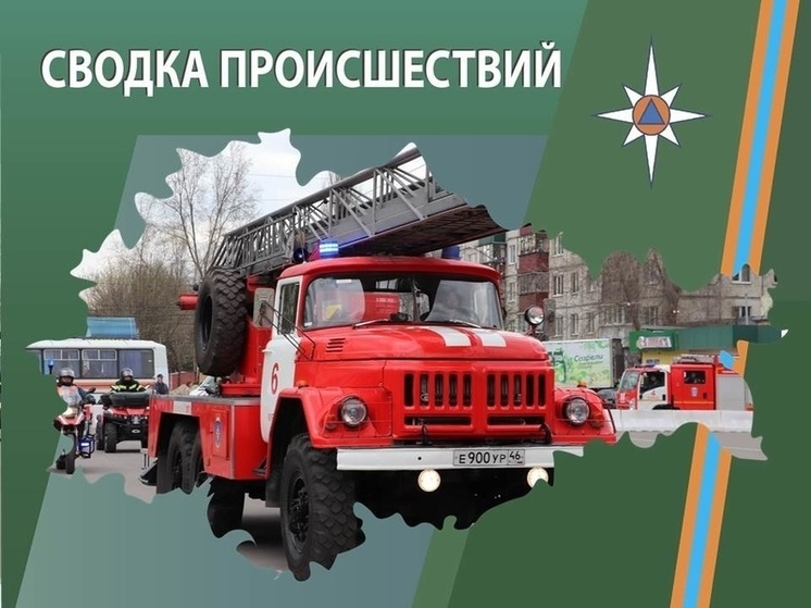В Курской области на Церковной улице горел жилой дом