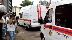 Обстановка на месте мощного взрыва в Сергиевом Посаде: видео прибытия спасателей