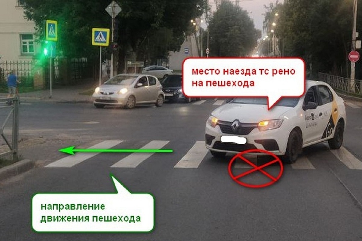 В Костроме несколько пешеходов травмировано на пешеходных переходах