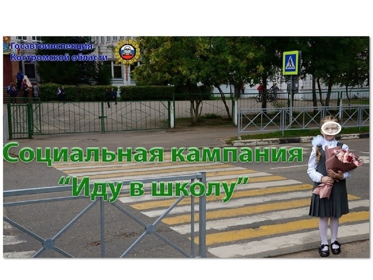 В Костромской области перед началом учебного года стартует акция «Иду в школу»