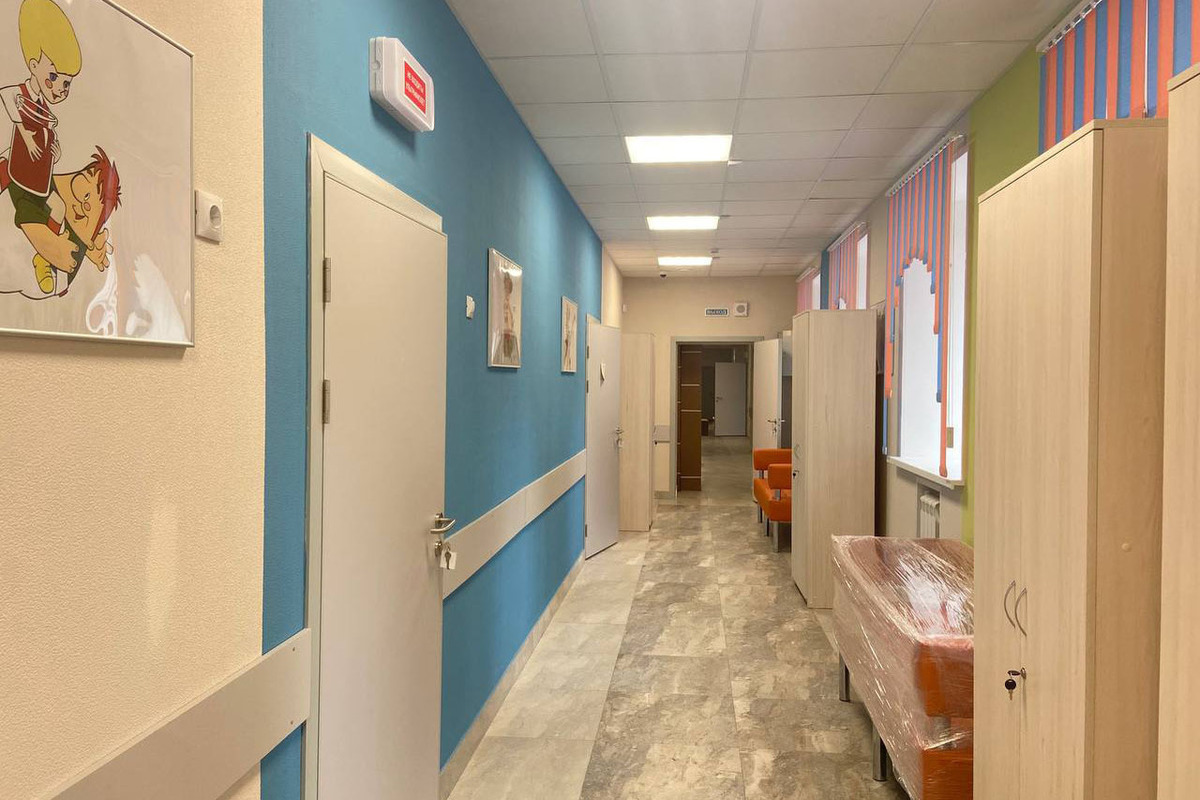 Капремонт поликлиники в городе Липки Киреевского района практически завершен