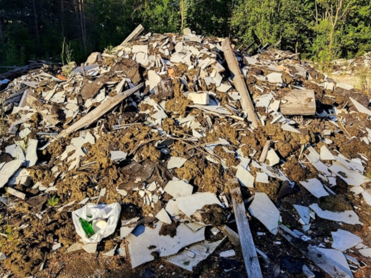 Сулажгорские высоты завалили мусором в Петрозаводске