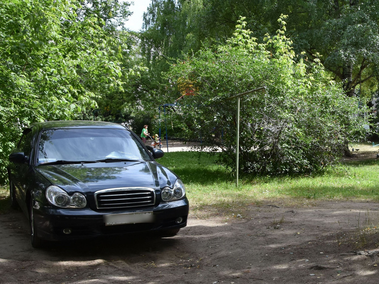 В Костроме любители припарковаться на газонах во дворах рискуют лишиться крупной суммы денег