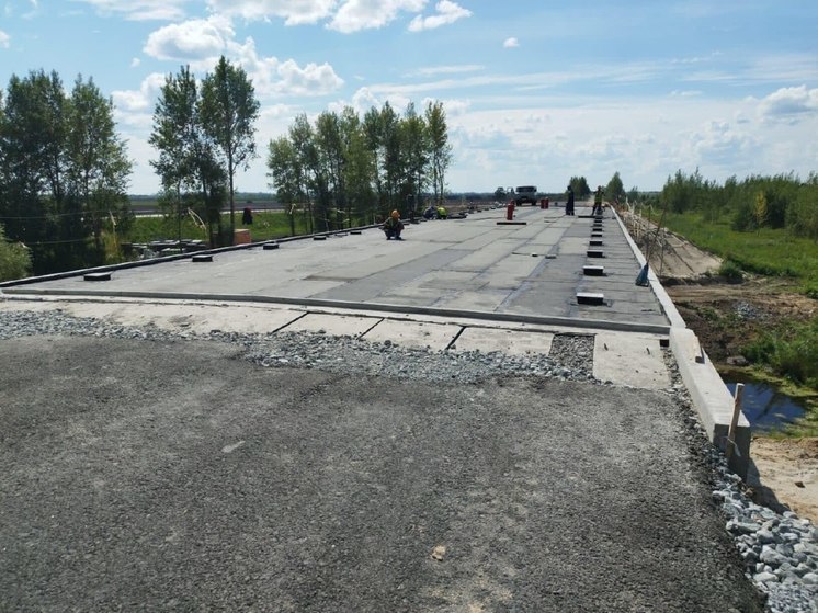 В Тюменской области завершается ремонт моста на региональной автотрассе
