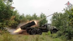 Минобороны показало кадры боевой работы РСЗО "Град": ликвидированы позиции ВСУ