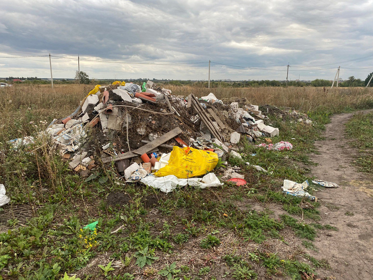 Под Курском убрали незаконную свалку строительных отходов