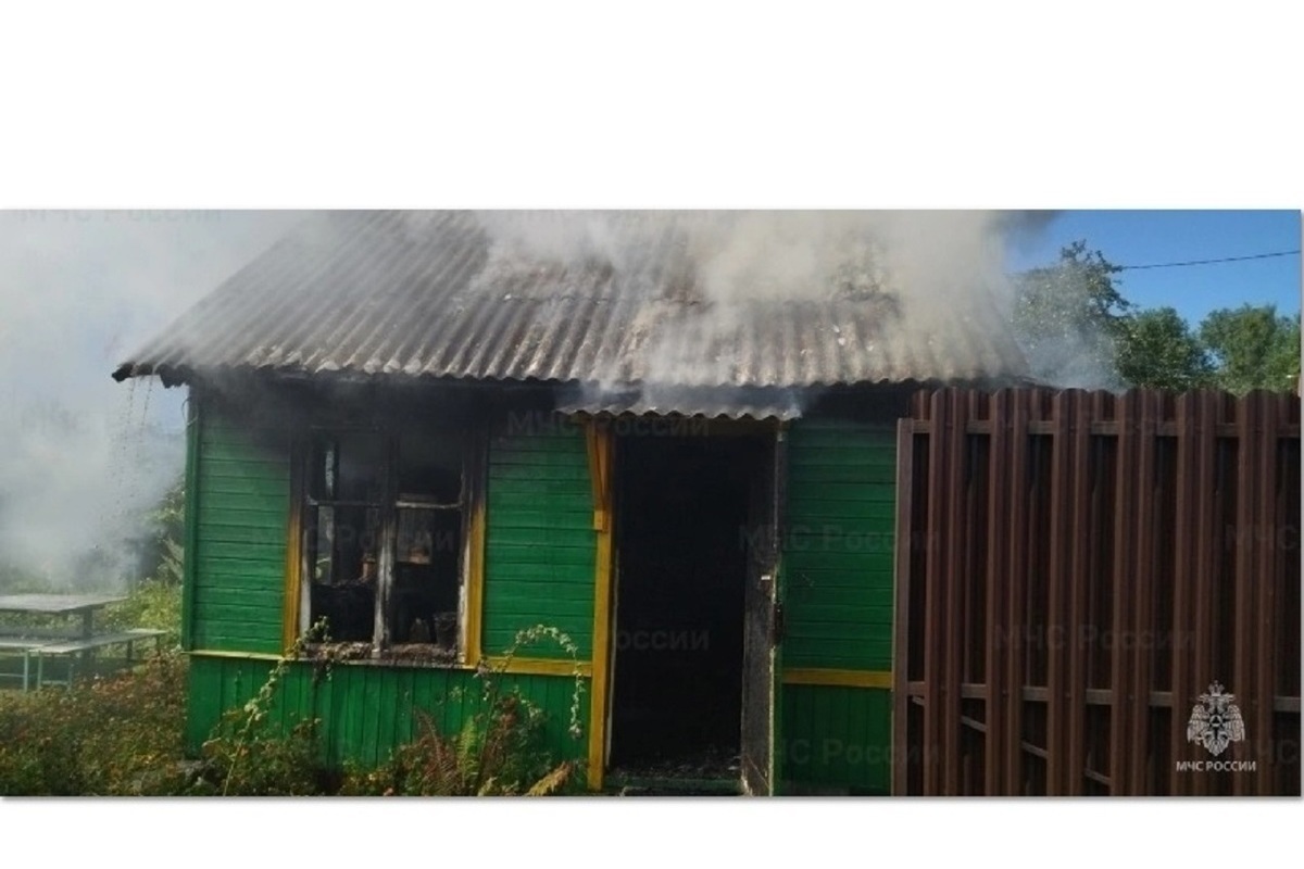 В Костроме сгорел садовый дом в СНТ
