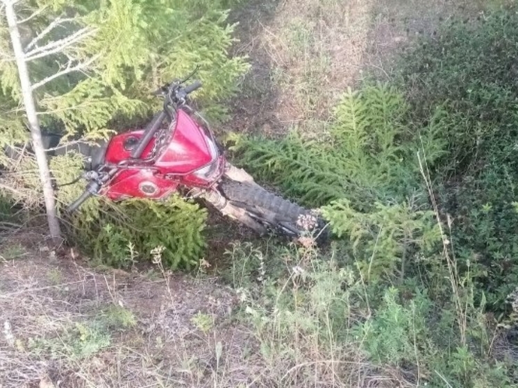 В Игринском районе пьяный мотоциклист погиб, вылетев с дороги