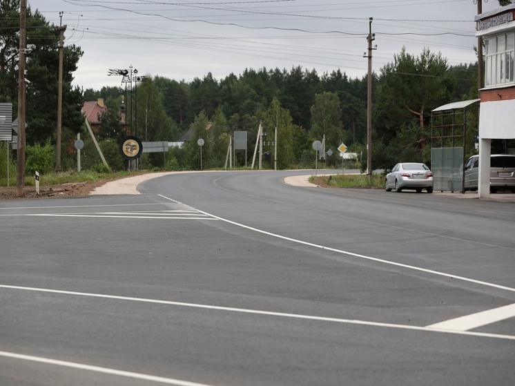 Ремонт дороги, ведущей в Печоры и к границе с Эстонией почти завершился