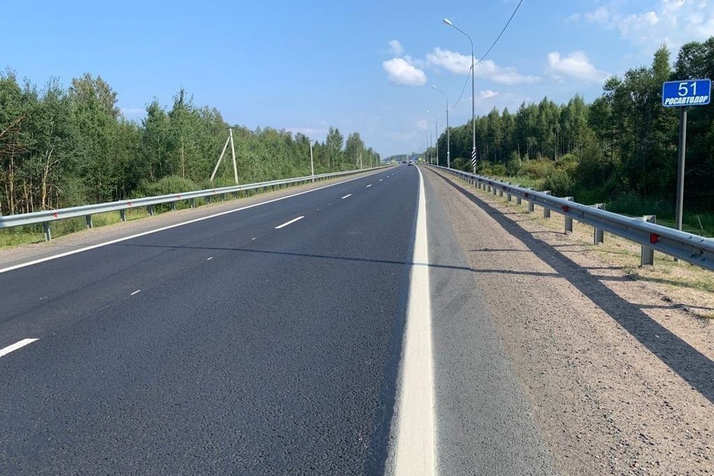 В Ленобласти обновили 70 километров самых загруженных трасс около Петербурга