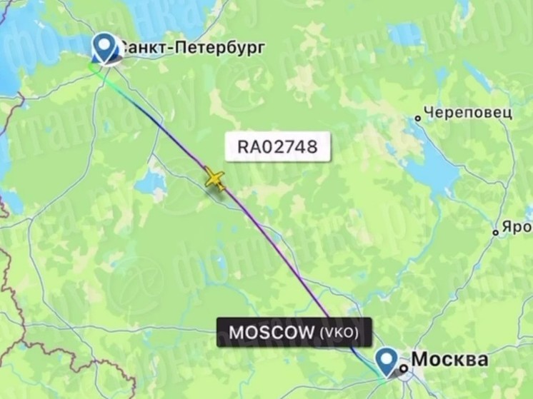 Flightradar засек "второй борт Пригожина" в аэропорту Москвы