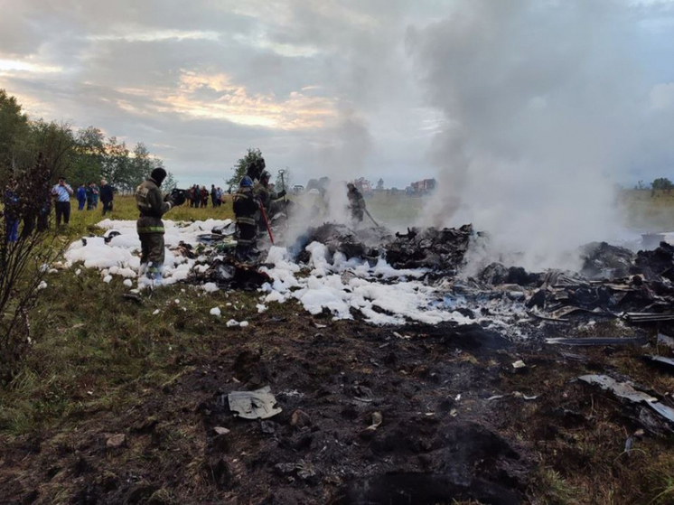 Часть разбившегося самолета Пригожина нашли в 3,5 километрах от места крушения