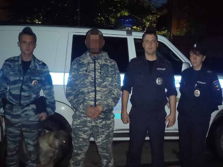 На улице Костычева в Рязани задержали объявленного в розыск мужчину