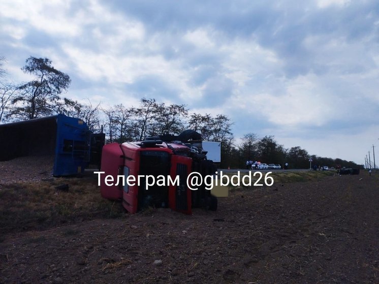 На Ставрополье из-за усталости водителя двое детей пострадали в ДТП с фурой