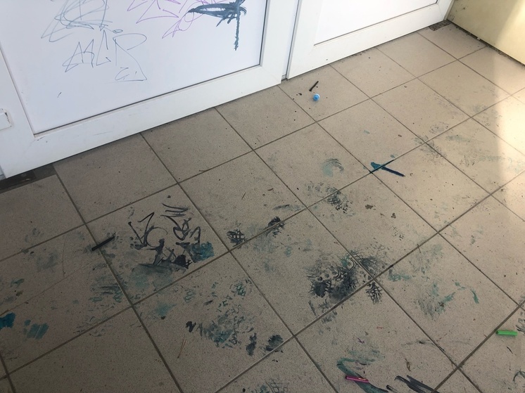 Вандалы испортили библиотечный дворик в Костомукше