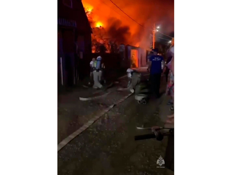В Краснодаре произошёл пожар в СНТ «Северное»