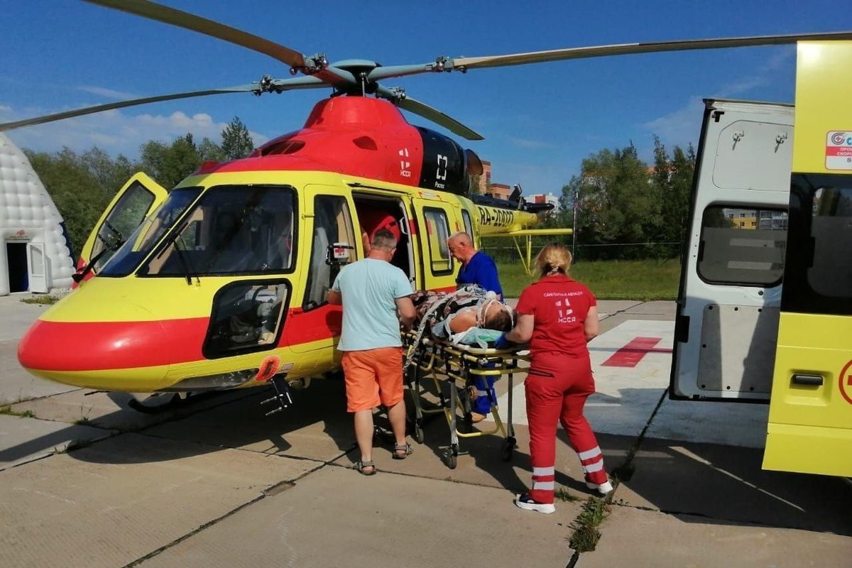 С начала года вертолет санавиации совершил 119 вылетов в Новгородской области