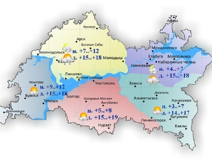 Погода на 25 августа казань