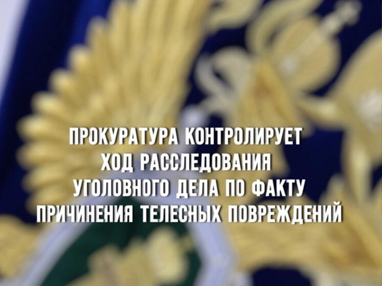Прокуратура контролирует ход расследования уголовного дела по факту причинения телесных повреждений