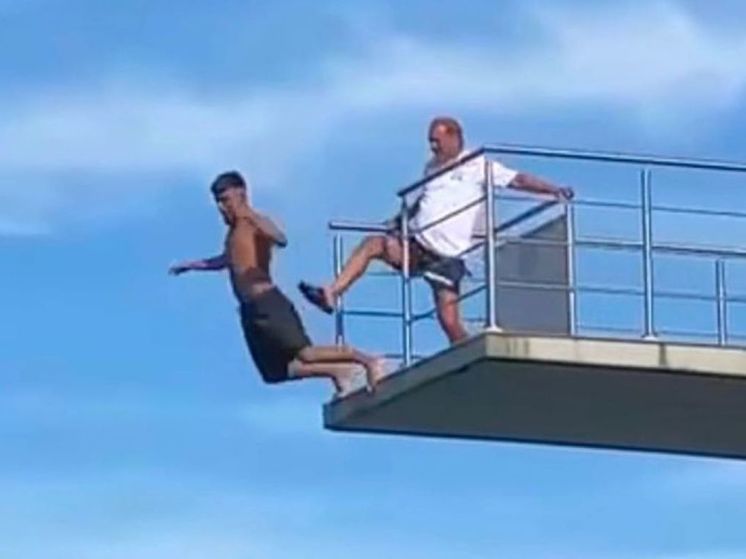 Lifeguard threw visitor off 10m tower into pool