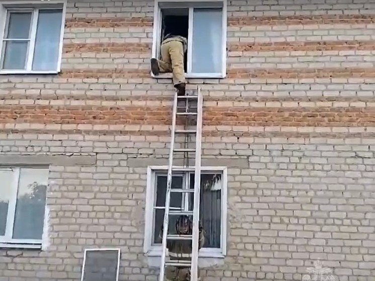 В Курской области пожарные разблокировали запертую в квартире женщину-инвалида