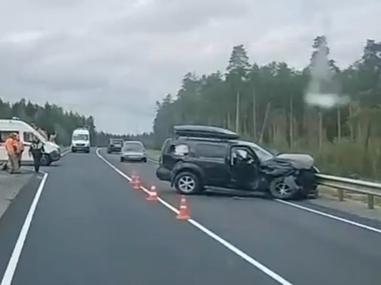 На Коле в Карелии произошла авария с микроавтобусом и внедорожником