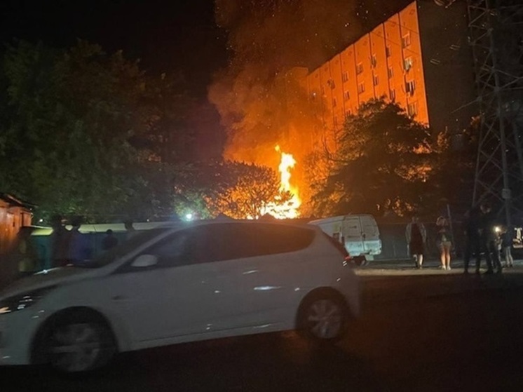 В Ростове на Днепровском рынке произошел пожар