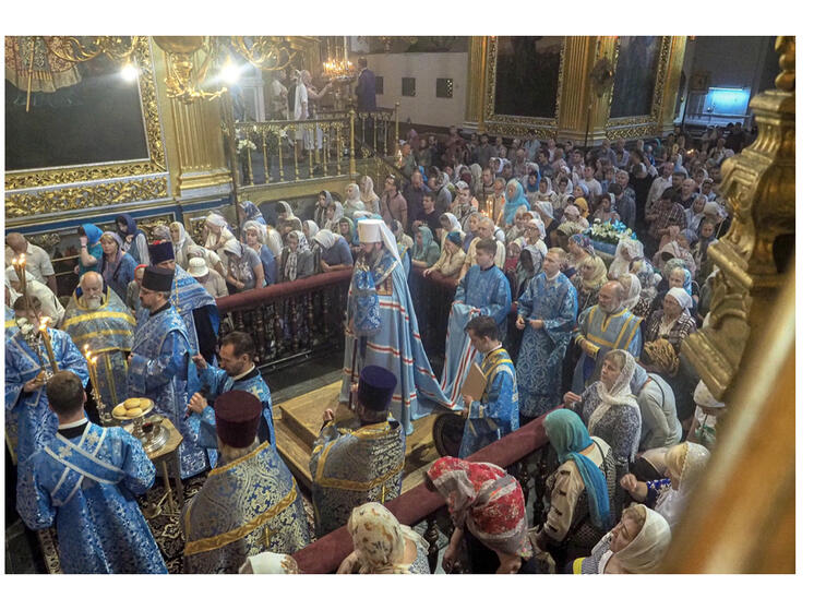 Всенощное бдение в канун двунадесятого праздника Успения Пресвятой Богородицы