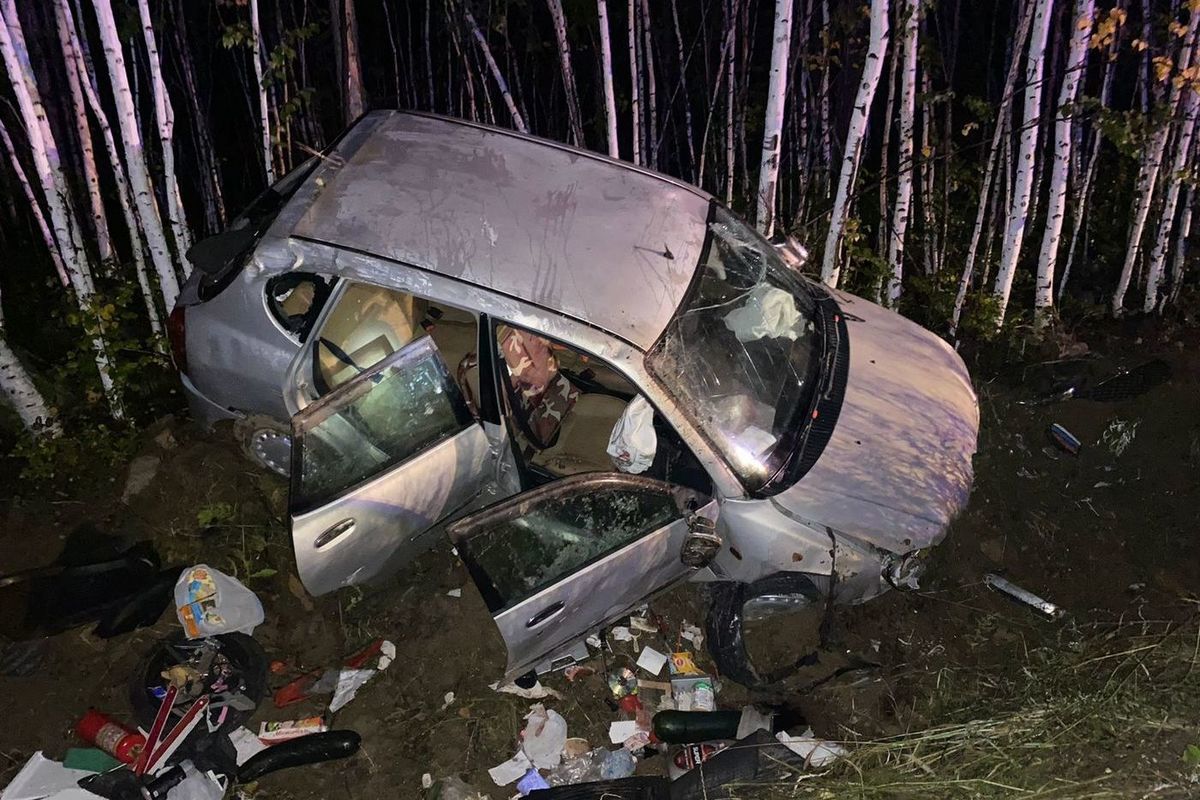 Водитель пострадала в перевернувшейся Toyota на трассе в Забайкалье - МК  Чита