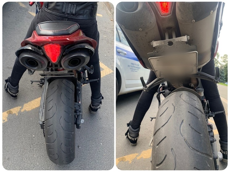 Мотогонщицу, скрывавшую госномер хитрым устройством, наказали в Петрозаводске