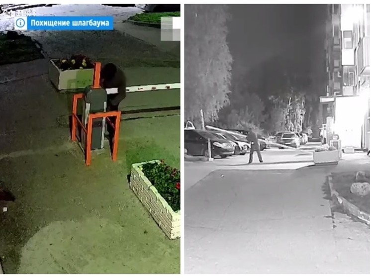 Житель Новосибирска украл шлагбаум во дворе девятиэтажки