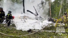 Под Челябинском разбился вертолет ФСБ: видео с места крушения
