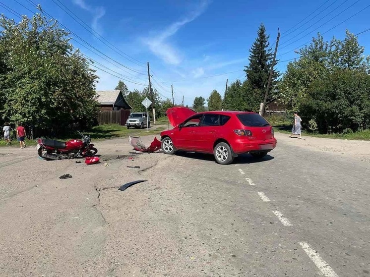 В Туве произошло  ДТП с участием несовершеннолетнего мотоциклиста