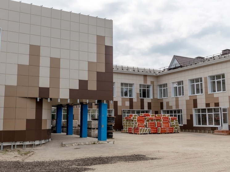В Курской области продолжается реконструкция Залининской школы