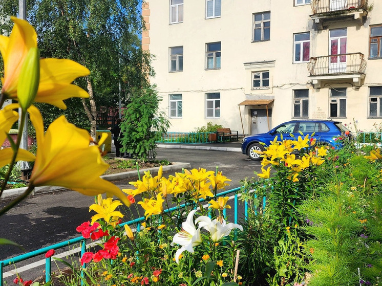 В Североморске благоустроили дворы на улицах Сафонова и Морской